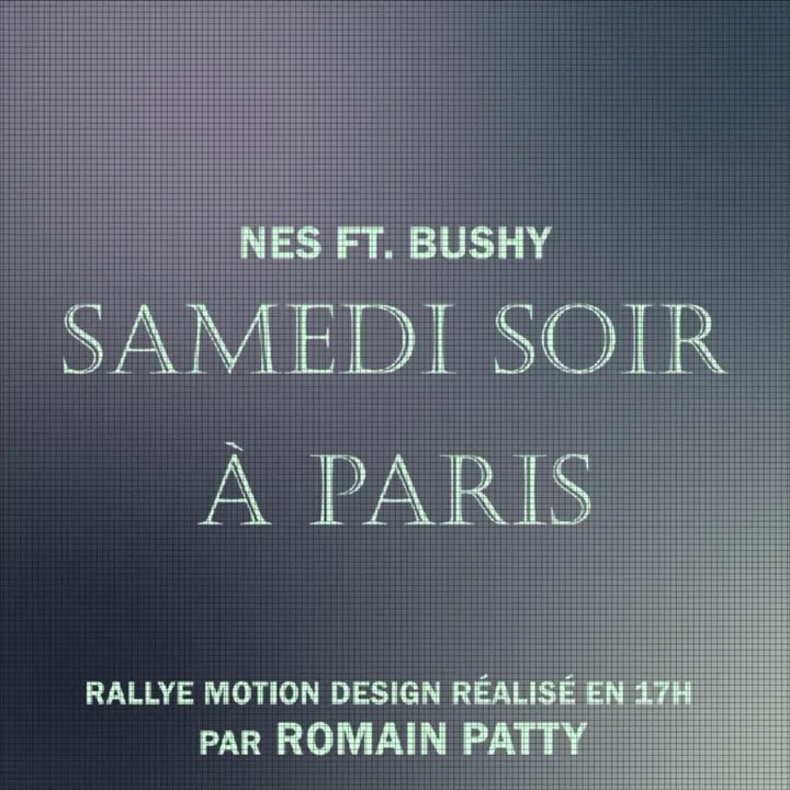 Visuel de Kinetic Typo — Samedi Soir à Paris